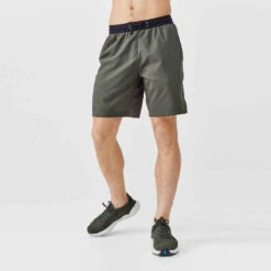 Kalenji Short Running Respirant Homme - Dry+ Olive Noire -ProSportif Boutique short running respirant homme dry bleu fonce 2