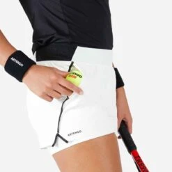 Artengo Short Tennis Light 2 En 1 Femme - Light 900 Blanc Cassé -ProSportif Boutique short tennis light 2 en 1 femme light 900 blanc casse 5