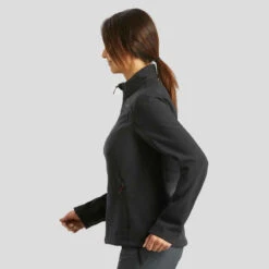 Softshell Chaude Coupe Vent De Trek Montagne - TREK 100 WINDWARM Noir Femme -ProSportif Boutique softshell chaude coupe vent de trek montagne trek 100 windwarm noir femme 4