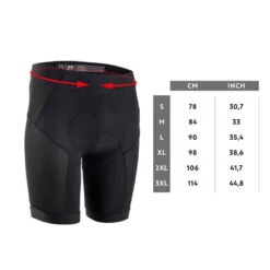 Rockrider SOUS SHORT VELO VTT EXPL 500 HOMME Noir -ProSportif Boutique sous short vtt st 500 noir homme 6