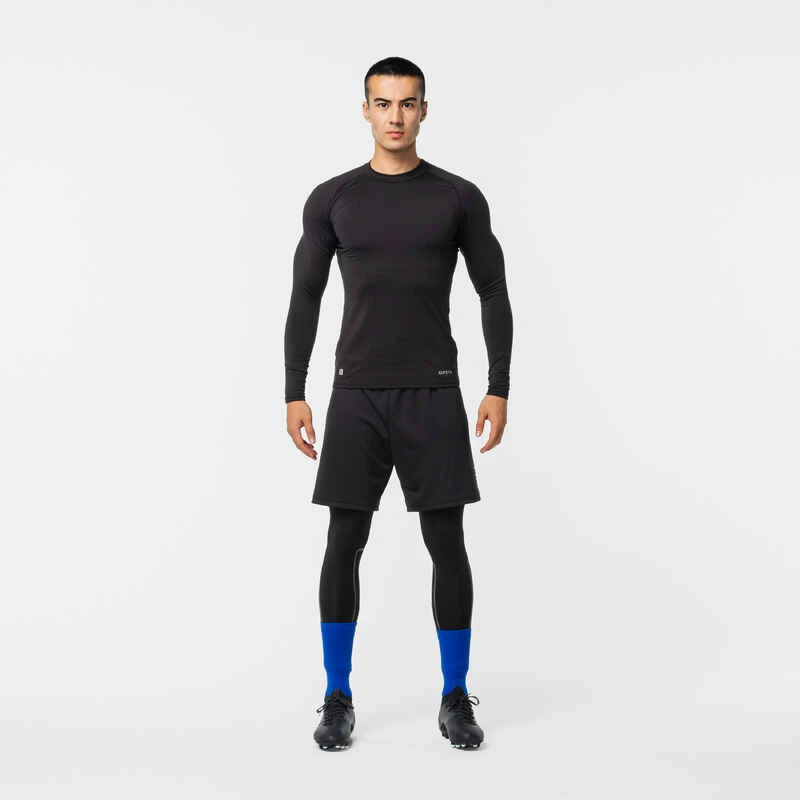 Kipsta SOUS-VETEMENT THERMIQUE HAUT MANCHES LONGUES ADULTE NOIR KEEPCOMFORT 100 4 Kipsta SOUS-VETEMENT THERMIQUE HAUT MANCHES LONGUES ADULTE NOIR KEEPCOMFORT 100 – Image 2