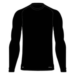 Kipsta SOUS-VETEMENT THERMIQUE HAUT MANCHES LONGUES ADULTE NOIR KEEPCOMFORT 100 11 Kipsta SOUS-VETEMENT THERMIQUE HAUT MANCHES LONGUES ADULTE NOIR KEEPCOMFORT 100 -ProSportif Boutique sous vetement haut keepcomfort manches longues adulte football gris 4