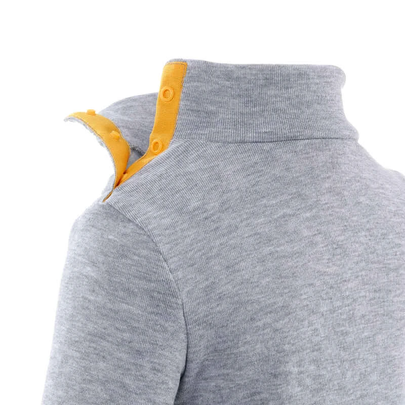 WEDZE Sous-vêtement Haut, Sous Pull Ski Bébé -WARM Gris 8 WEDZE Sous-vêtement Haut, Sous Pull Ski Bébé -WARM Gris – Image 6