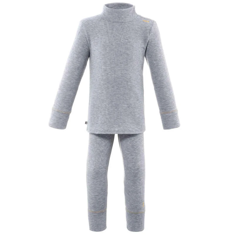 WEDZE Sous-vêtement Haut, Sous Pull Ski Bébé -WARM Gris 10 WEDZE Sous-vêtement Haut, Sous Pull Ski Bébé -WARM Gris – Image 8