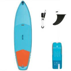 STAND UP PADDLE GONFLABLE DĂBUTANT 9 PIEDS BLEU ET ORANGE
