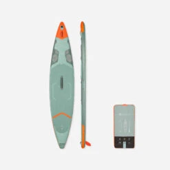 STAND UP PADDLE GONFLABLE RANDONNĂE DROPSTITCH RENFORCĂ X500 / 13"-31'VERT
