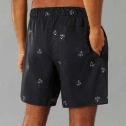 Surf Boardshort Standard 100 PALMITO BLACK -ProSportif Boutique surf boardshort standard 100 cosmic corail 3