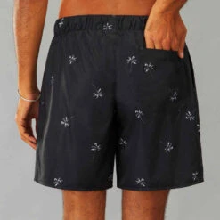 Surf Boardshort Standard 100 PALMITO BLACK -ProSportif Boutique surf boardshort standard 100 cosmic corail 4