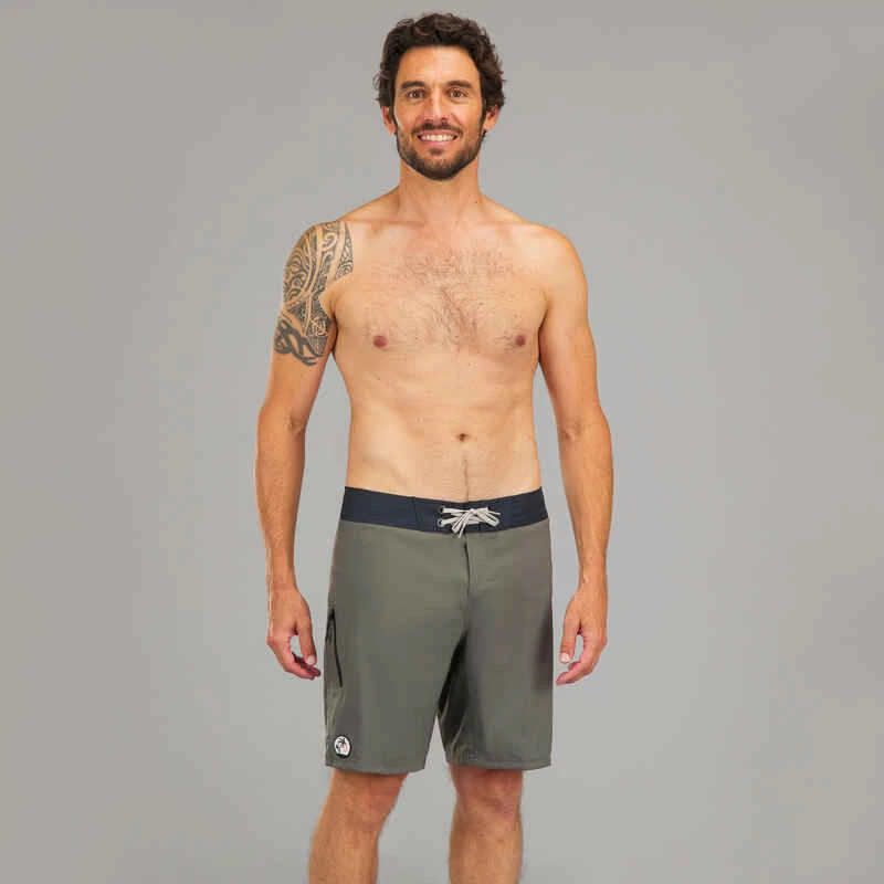 Surf Boardshort Standard 500 Patch Kaki 4 Surf Boardshort Standard 500 Patch Kaki – Image 2