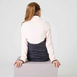 Survêtement Enfant Synthétique Respirant - S500 Gris Foncé Et Rose -ProSportif Boutique survetement chaud synthetique respirant s500 fille gym enfant rose gris 3