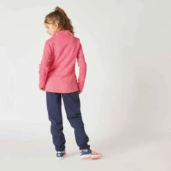 Survêtement Chaud Enfant - Warmy Zip Marine Rose -ProSportif Boutique survetement enfant molleton warmy zip basique marine rose 3