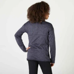 Survêtement Enfant Synthétique Respirant - S500 Noir Et Gris Chiné Foncé -ProSportif Boutique survetement enfant synthetique respirant s500 gris chine clair et rose 2