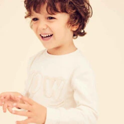Sweat Enfant - Basique Beige Avec Motifs -ProSportif Boutique sweat 100 baby gym fille et garcon jaune aop 1