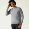 Sweat Fitness Homme - Crew 100 Gris Schiste -ProSportif Boutique sweat 120 homme gris clair chine