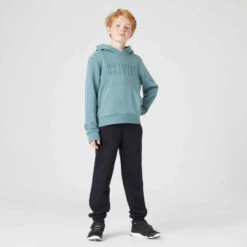 Sweat à Capuche Mixte, Chaud Enfant - 500 Vert Kaki Imprimé -ProSportif Boutique sweat a capuche chaud enfant 500 vert kaki imprime 3
