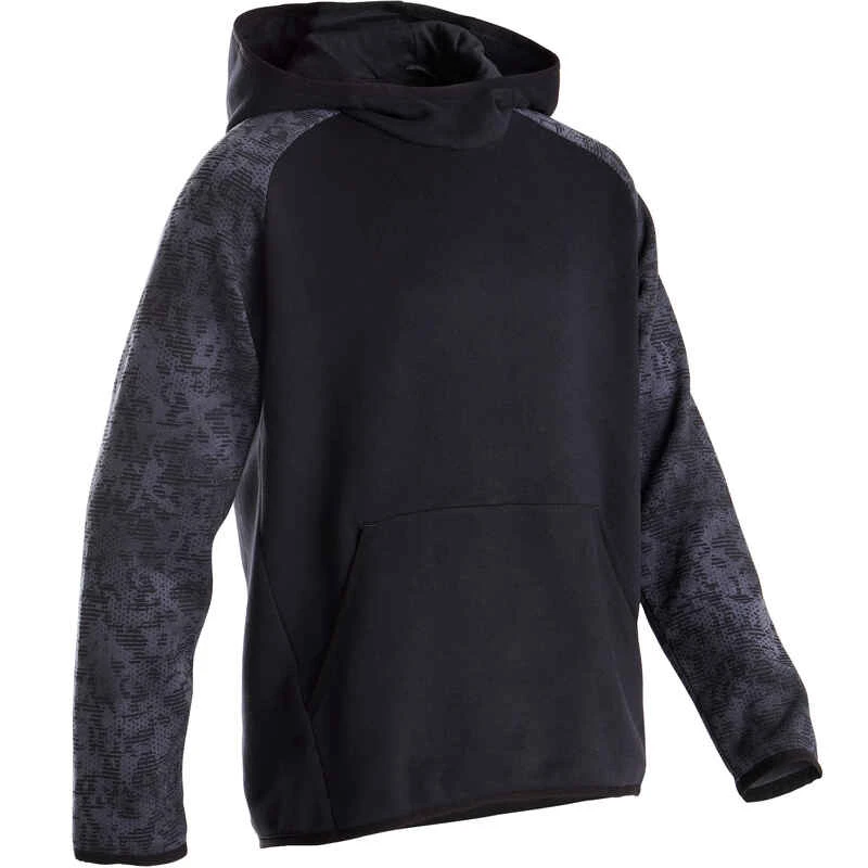 Sweat Capuche Chaud 100 Garçon GYM ENFANT Noir Imprimé 3 Sweat Capuche Chaud 100 Garçon GYM ENFANT Noir Imprimé