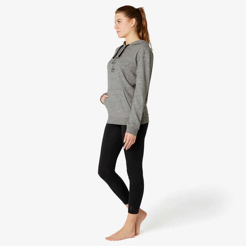Sweat Capuche Fitness Gris 5 Sweat Capuche Fitness Gris – Image 3