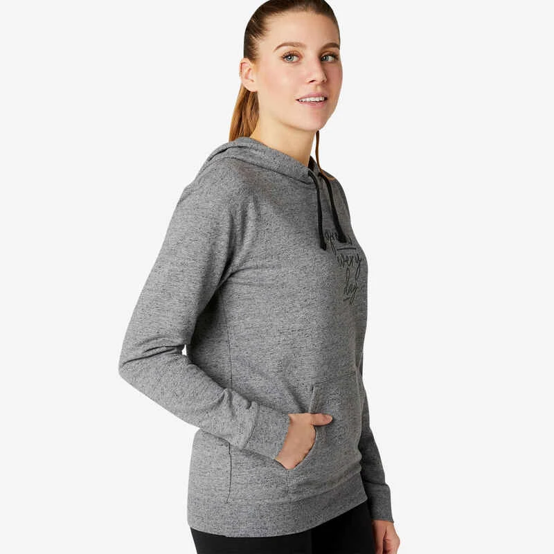 Sweat Capuche Fitness Gris 3 Sweat Capuche Fitness Gris