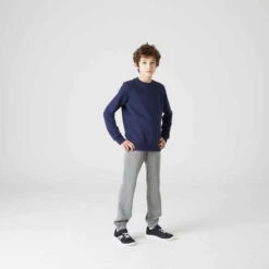 Sweat Col Rond Mixte, Chaud Enfant - Marine -ProSportif Boutique sweat col rond bleu marine enfant 3