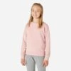 Sweat Col Rond Enfant French Terry Coton - Basique Rose 2 Sweat Col Rond Enfant French Terry Coton - Basique Rose -ProSportif Boutique sweat col rond rose enfant