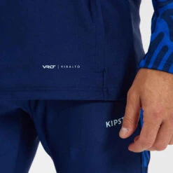 Kipsta Sweat De Football 1/2 Zip VIRALTO LETTERS Marine Et Bleu -ProSportif Boutique sweat de football 1slash2 zip viralto club marine et bleu 6
