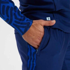 Kipsta Sweat De Football 1/2 Zip VIRALTO LETTERS Marine Et Bleu -ProSportif Boutique sweat de football 1slash2 zip viralto club marine et bleu 7