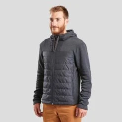 Quechua Sweat à Capuche De Randonnée - NH100 Hybride - Homme -ProSportif Boutique sweat de randonnee nature nh100 hybride homme 3