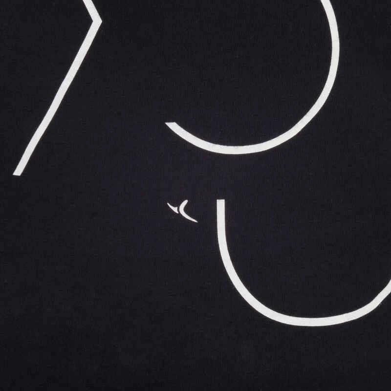 T-Shirt 100 MC Gym Fille Imprimé Noir Blanc 11 T-Shirt 100 MC Gym Fille Imprimé Noir Blanc – Image 9