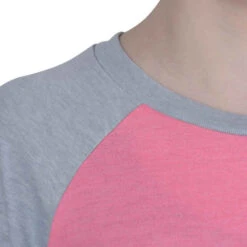 T-Shirt 500 Manches Longues Gym Fille Imprimé Rose Gris -ProSportif Boutique t shirt 500 manches longues gym fille imprime rose gris 6