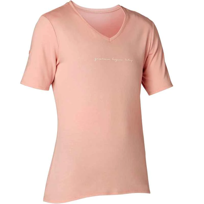 T-Shirt 510 Regular Pilates Gym Douce Femme Rose Printé 9 T-Shirt 510 Regular Pilates Gym Douce Femme Rose Printé – Image 7