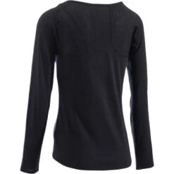 T-Shirt 900 Manches Longues Gym & Pilates Femme Noir 19 T-Shirt 900 Manches Longues Gym & Pilates Femme Noir -ProSportif Boutique t shirt 900 manches longues gym pilates femme kaki 2