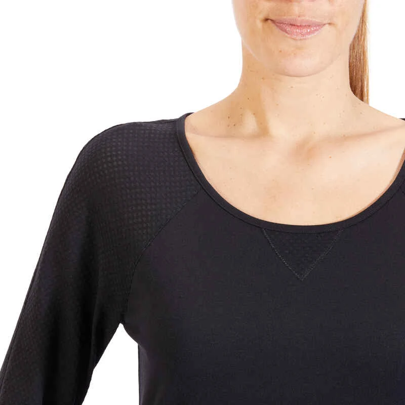 T-Shirt 900 Manches Longues Gym & Pilates Femme Noir 10 T-Shirt 900 Manches Longues Gym & Pilates Femme Noir â Image 8