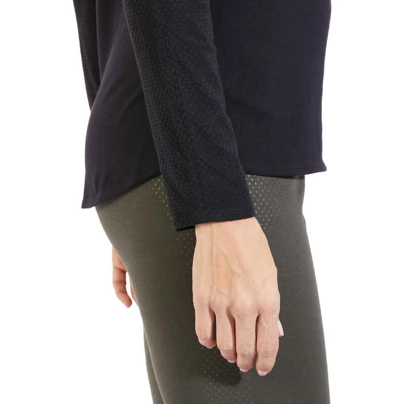 T-Shirt 900 Manches Longues Gym & Pilates Femme Noir 12 T-Shirt 900 Manches Longues Gym & Pilates Femme Noir â Image 10