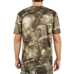T-SHIRT CHASSE MANCHES COURTES 100 RESPIRANT CAMOUFLAGE TREEMETIC -ProSportif Boutique t shirt chasse respirant 100 manches courtes camouflage foret 4