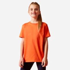 T-shirt Coton éco-conçu Enfant Mixte - Uni -ProSportif Boutique t shirt coton mixte enfant 500 bleu 3