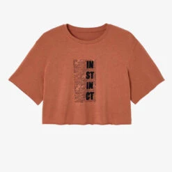 T-shirt Crop Top Fitness Femme - 520 Marron Sépia 15 T-shirt Crop Top Fitness Femme - 520 Marron Sépia -ProSportif Boutique t shirt crop top fitness manches courtes droit col rond coton femme 520 blanc 5