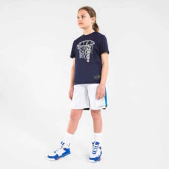 T-SHIRT / MAILLOT DE BASKETBALL ENFANT - TS500 FAST MARINE -ProSportif Boutique t shirt de basketball pour garconslashfille ts500 fast gris shoes 4