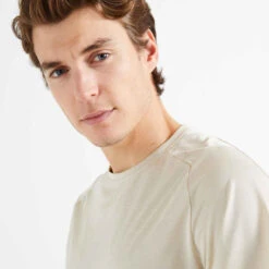 T-shirt De Fitness Collection Respirant Col Rond Homme - Beige -ProSportif Boutique t shirt de fitness collection respirant col rond homme beige 2