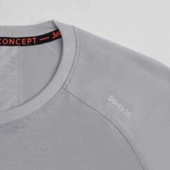 FTS 120 Toucher Coton Gris -ProSportif Boutique t shirt de fitness essentiel respirant col rond homme print bleu 3