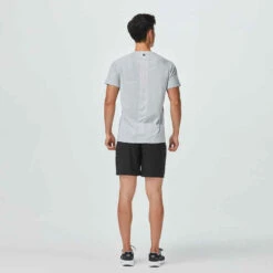 FTS 120 Toucher Coton Gris -ProSportif Boutique t shirt de fitness essentiel respirant col rond homme print bleu 8