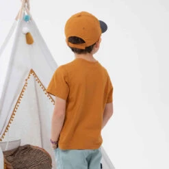 Quechua T-shirt De Randonnée - MH100 KID Marron Phosphorescent - Enfant 2-6 ANS -ProSportif Boutique t shirt de randonnee mh100 bleu enfant 2 6 ans 4