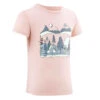 Quechua T-shirt De Randonnée - MH100 KID Rose Pâle Phosphorescent - Enfant 2-6 ANS