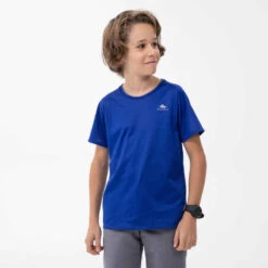 Quechua T-Shirt De Randonnée - MH500 Bleu Foncé - Enfant 7-15 Ans -ProSportif Boutique t shirt de randonnee mh500 bleu enfant 2
