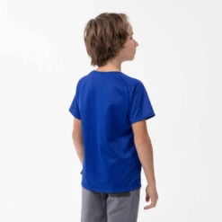 Quechua T-Shirt De Randonnée - MH500 Bleu Foncé - Enfant 7-15 Ans -ProSportif Boutique t shirt de randonnee mh500 bleu enfant 3