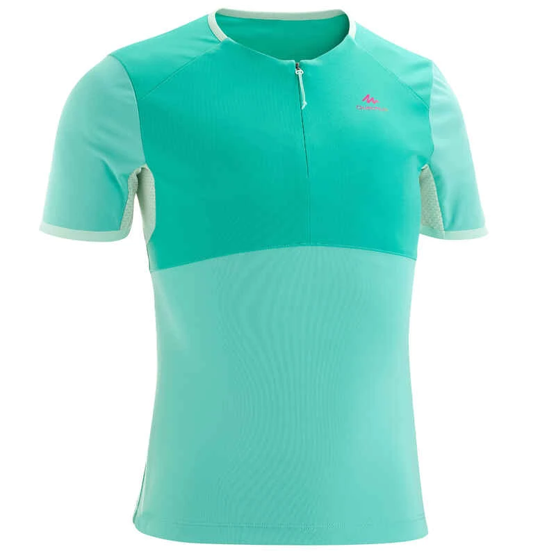 Quechua T Shirt De Randonnée - MH550 Turquoise - Enfant 7-15 Ans 3 Quechua T Shirt De Randonnée - MH550 Turquoise - Enfant 7-15 Ans