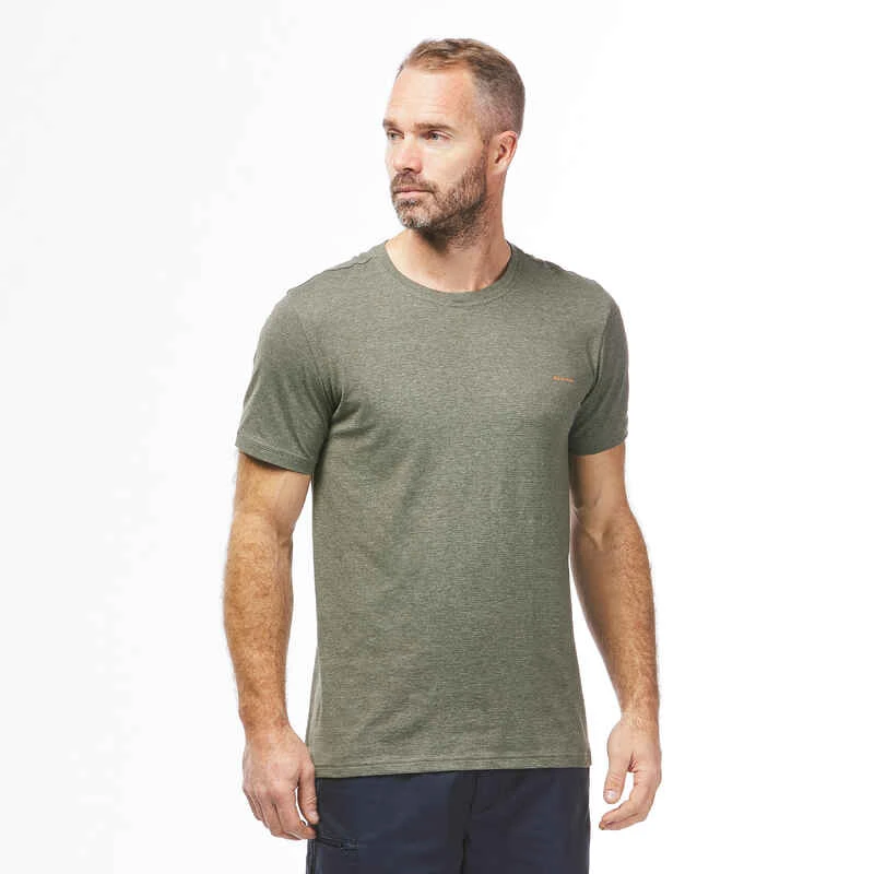 Quechua T-shirt NH500 Fresh Rec Khaki Men 5 Quechua T-shirt NH500 Fresh Rec Khaki Men – Image 3
