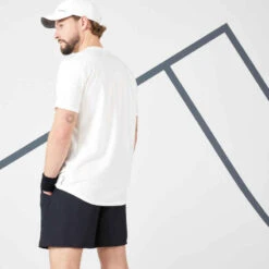 Artengo T-Shirt De Tennis Homme - TTS Soft Blanc Cassé -ProSportif Boutique t shirt de tennis homme tts soft marine 5
