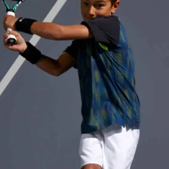 Artengo T SHIRT ENFANT 500 NOIR JAUNE 15 Artengo T SHIRT ENFANT 500 NOIR JAUNE -ProSportif Boutique t shirt enfant 500 noir jaune 3