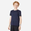 T-shirt Enfant Synthétique Respirant - 500 Marine -ProSportif Boutique t shirt enfant synthetique respirant 500 marine