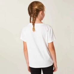 T-SHIRT FILLE COTON Blanc 16 T-SHIRT FILLE COTON Blanc -ProSportif Boutique t shirt fille coton gris 2